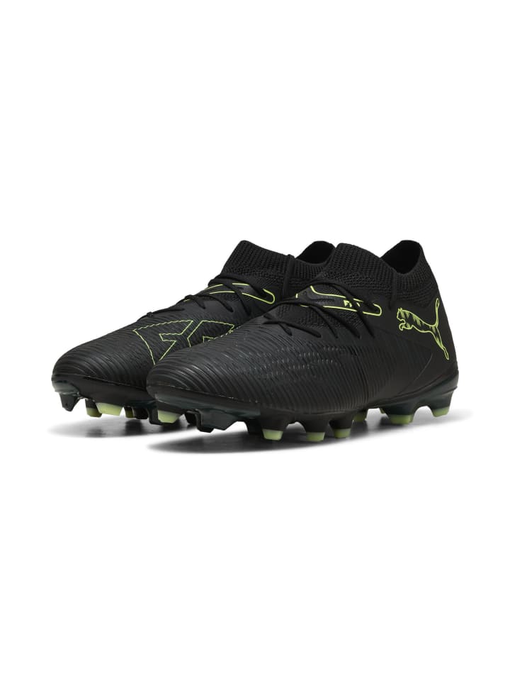 Fußballschuhe FUTURE 8 MATCH FG/AG in puma black-fizzy light-green terrain