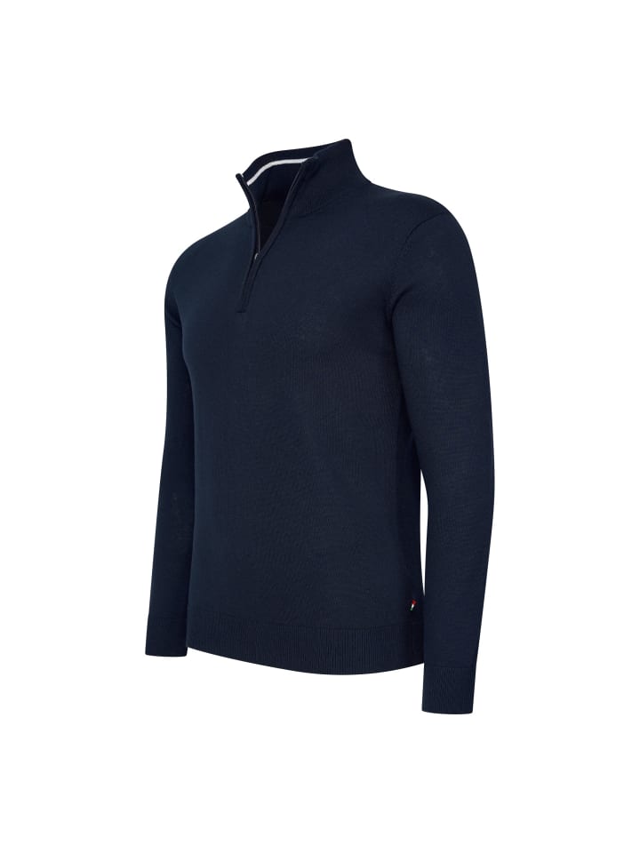 Pullover Bergamo Zip in Blau