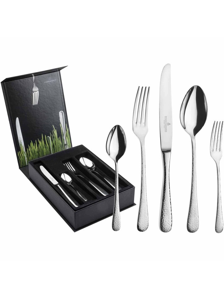 30-tlg. Tafelbesteck inkl. Besteckbox Mia in Silber