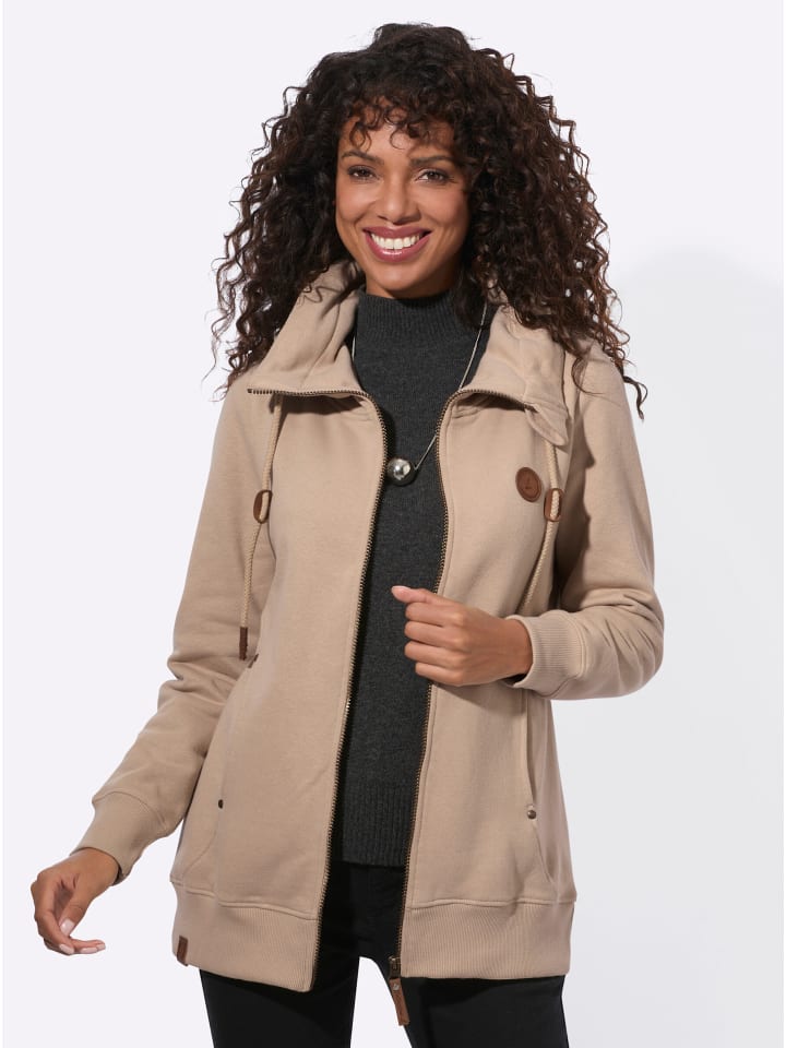 Shirtjacke in beige