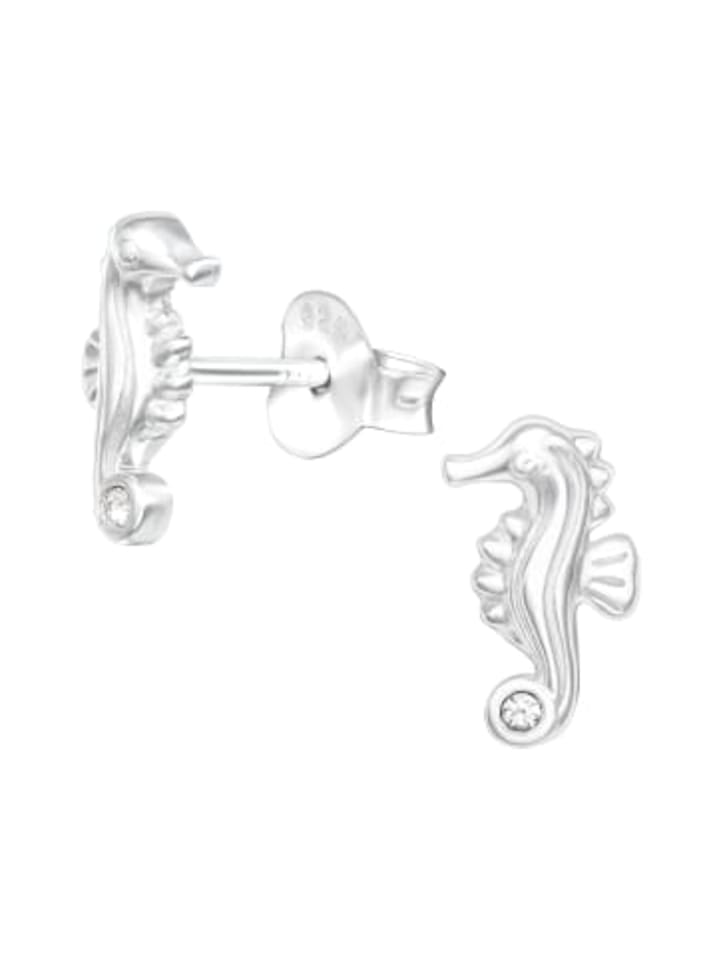 Ohrstecker SEEPFERD in 925 Sterling Silber, 2-tlg