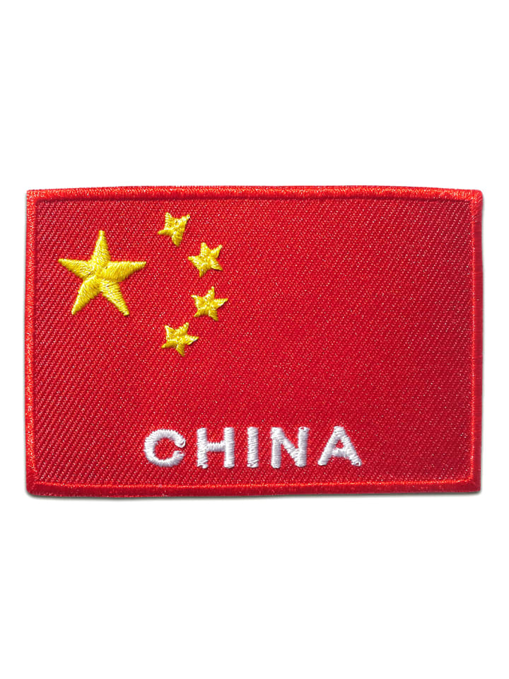 China Flagge FahneApplikation Bügelbild inRot