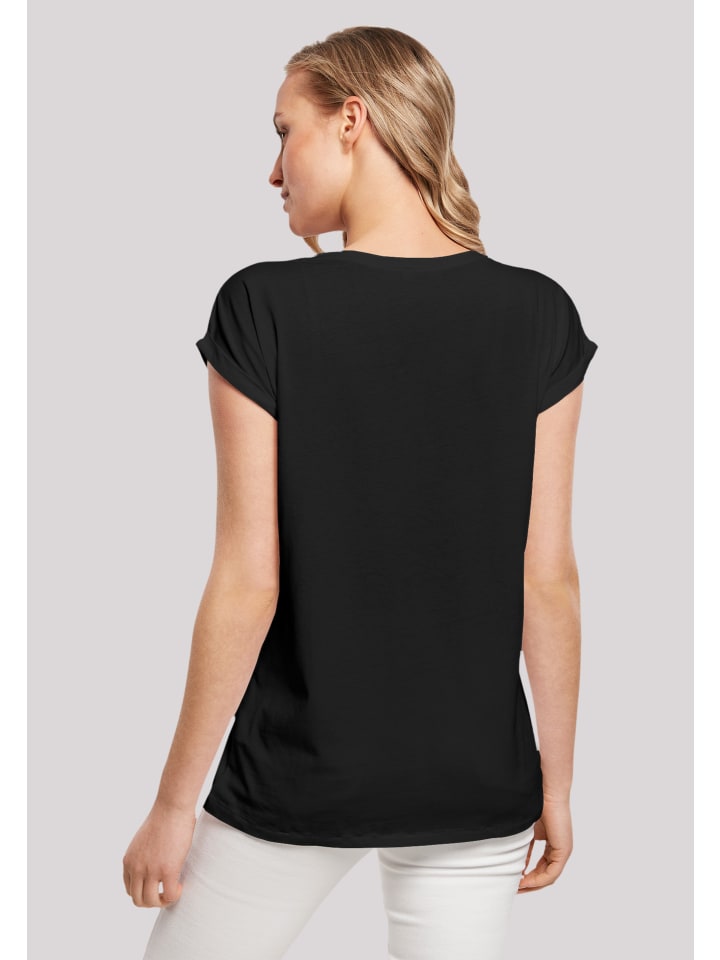 F4NT4STIC Extended Shoulder T-Shirt Blumen Ranke in schwarz günstig kaufen  | limango