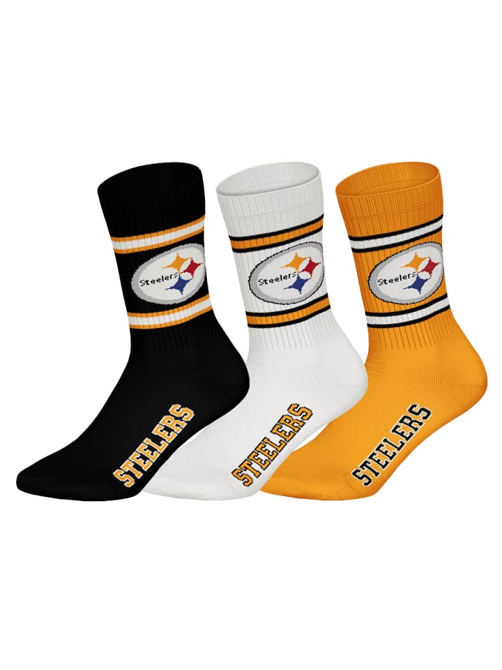 Socken 3er Pack in Pittsburgh Steelers