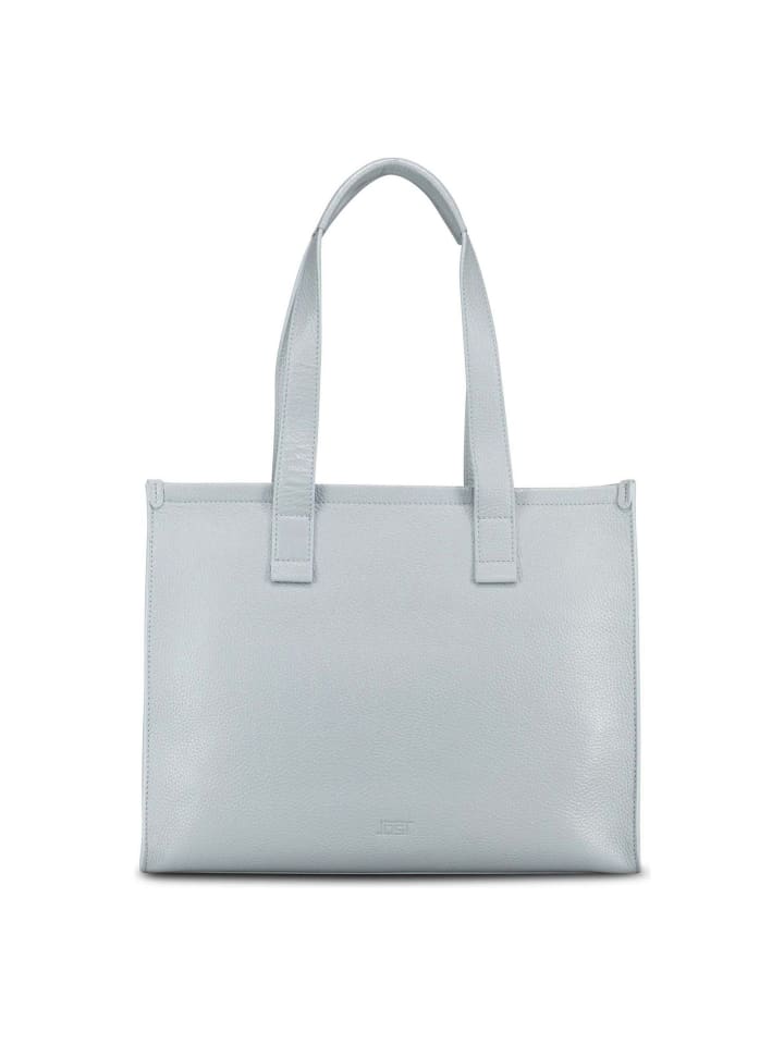 Vika Schultertasche Leder 38 cm offwhite