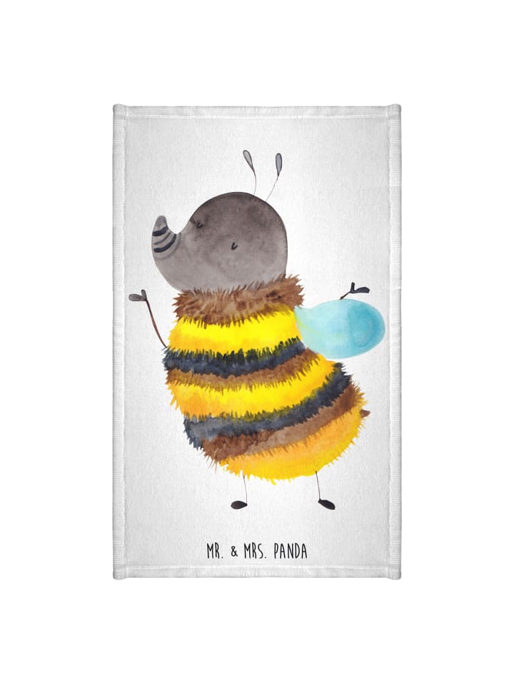 Handtuch Hummel flauschig ohne Spruch in Weiß