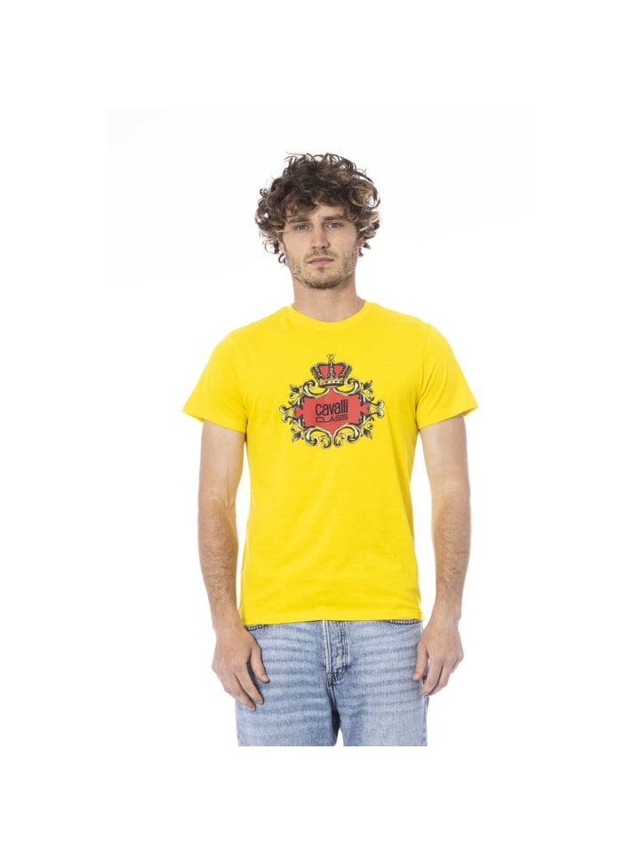 Gelb Baumwolle Herren T-Shirt
