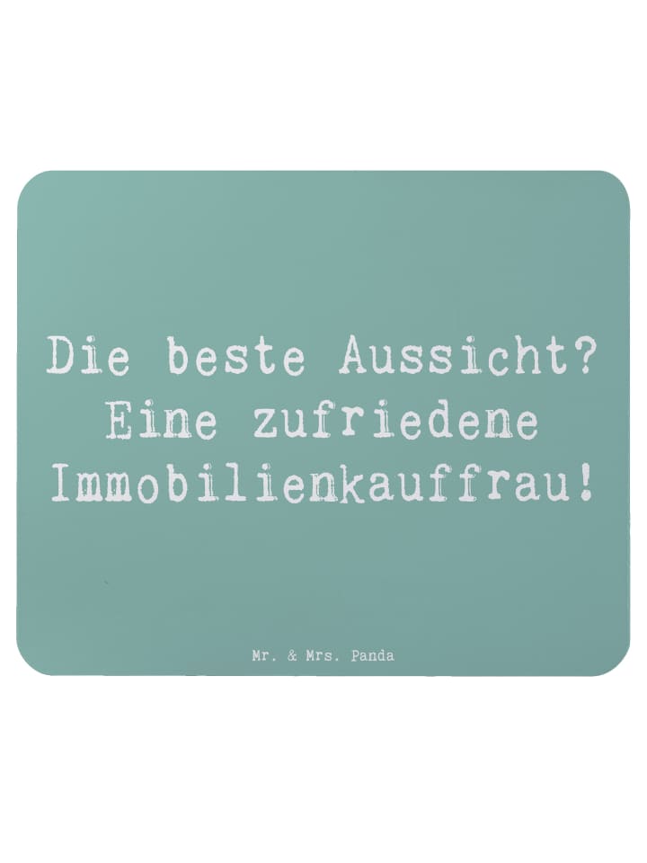Mousepad Spruch Immobilienkauffrau Freude mit S... in Meeresbrise