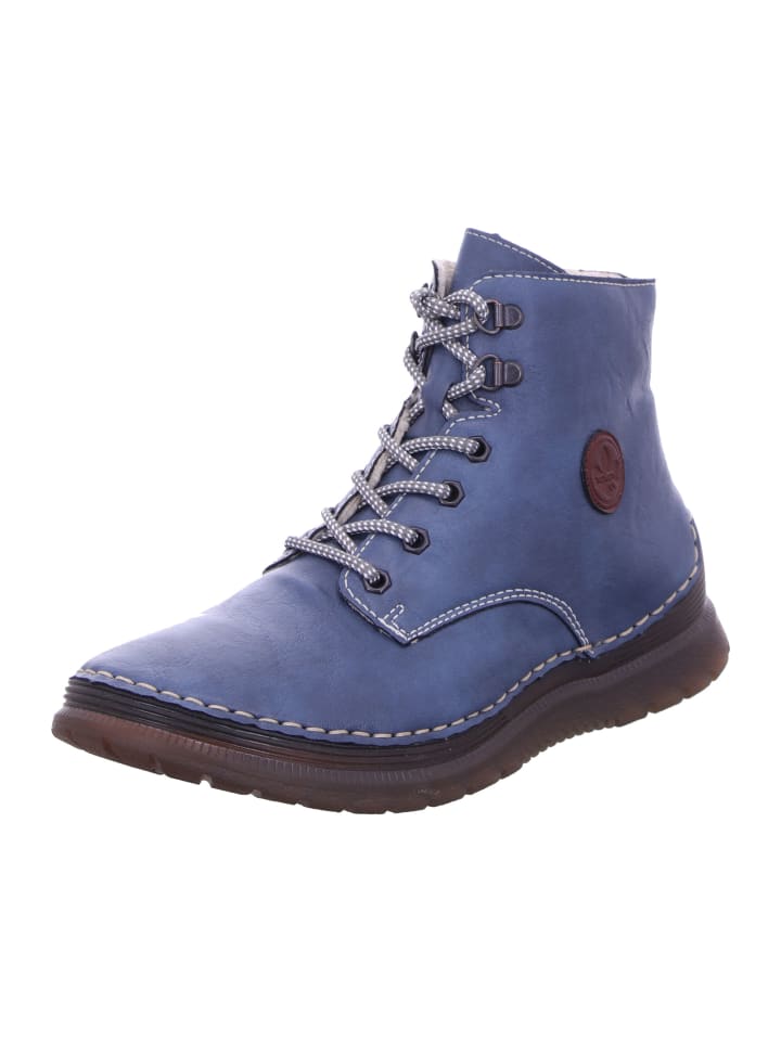 Schnürstiefel in royal/wine