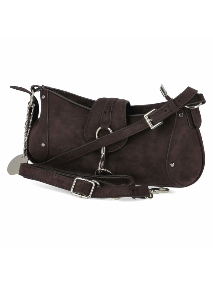 Schultertasche MARINA SUEDE in braun