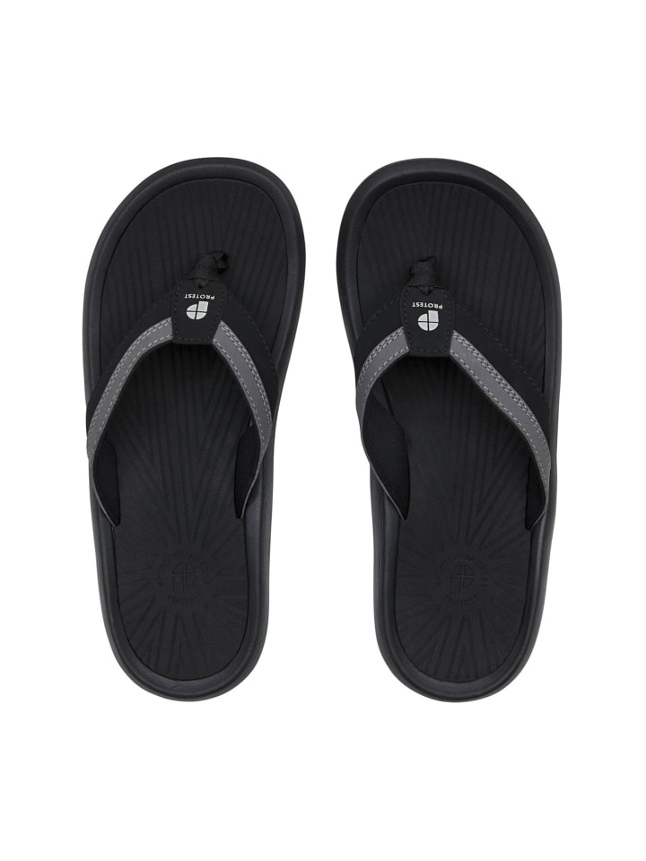 Sportliche Slipper in Schwarz