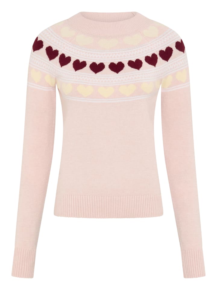 Norwegerpullover in rosa