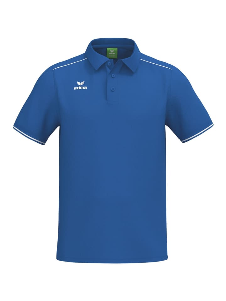 Herren Poloshirt in new royal/weiss