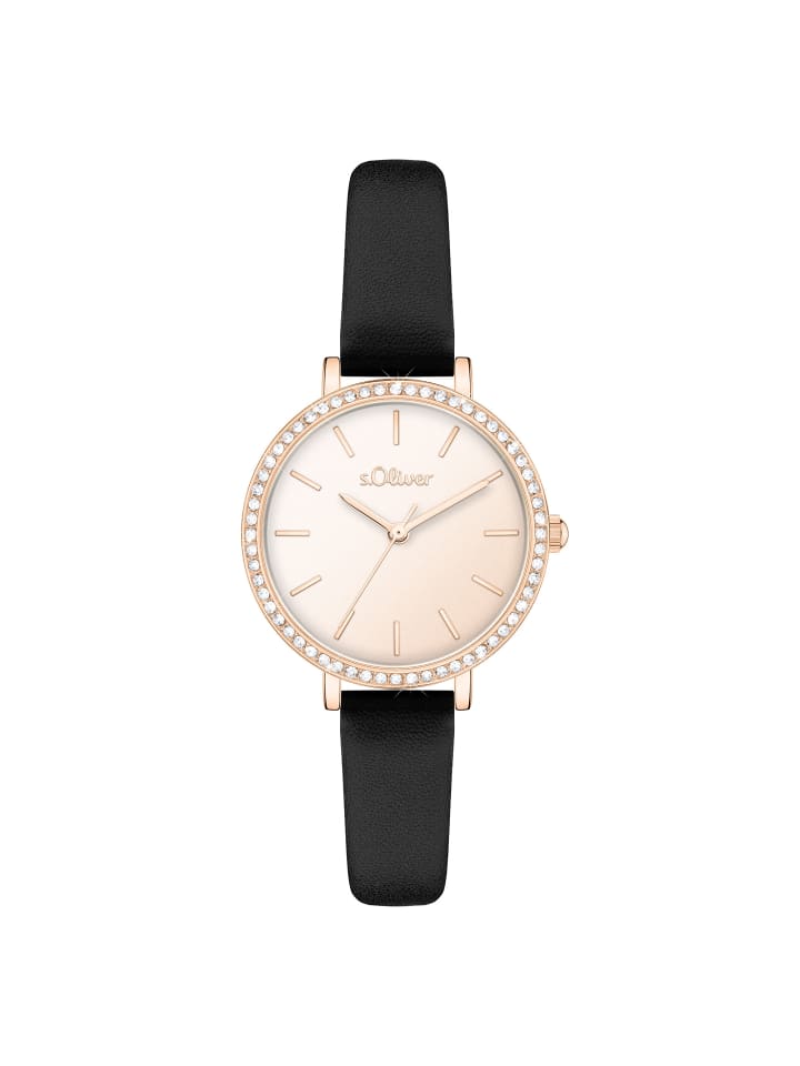 Armbanduhr Small Modern Shine in schwarz