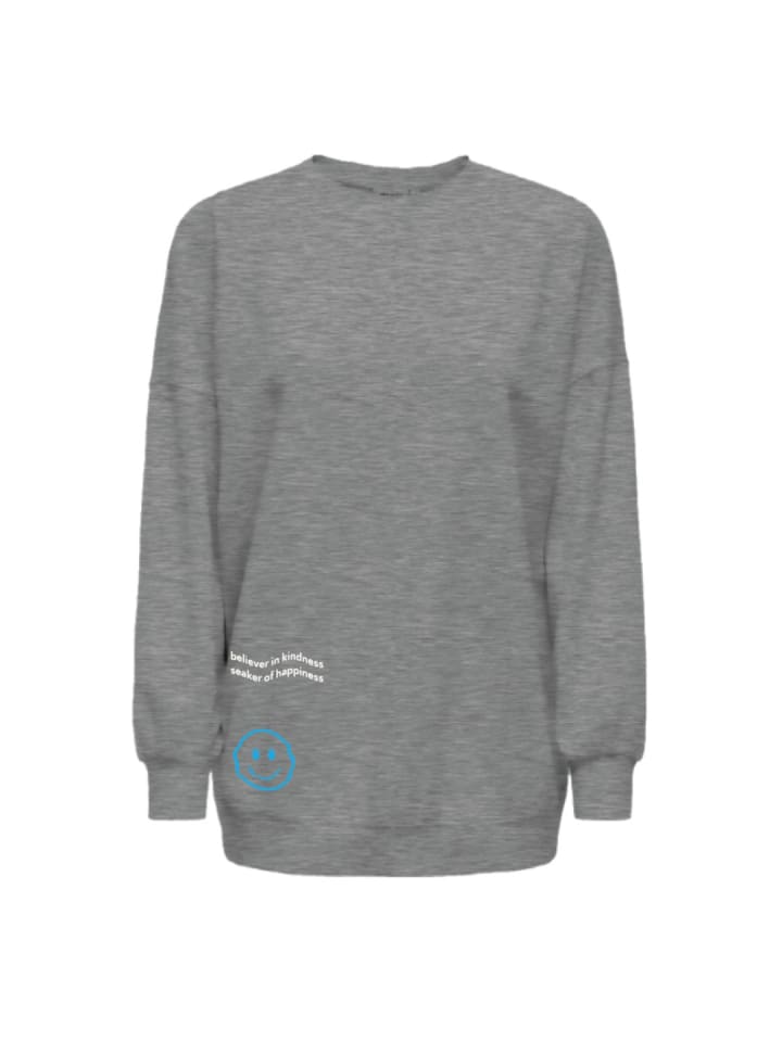 Sweatshirt in medium grey melange1