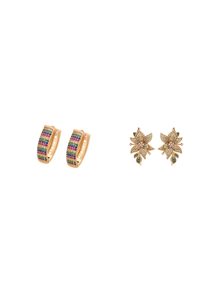 Women Earrings Set in gold
