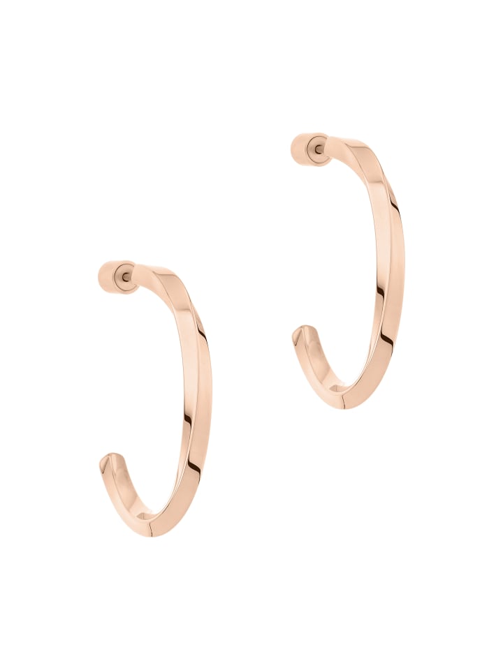 Creolen Twisted in roségold