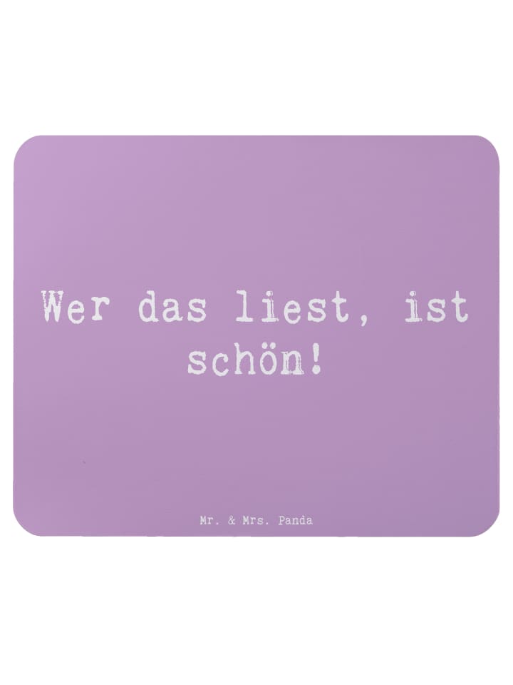 Mousepad Spruch Freude Schön mit Spruch in Lavendeltraum