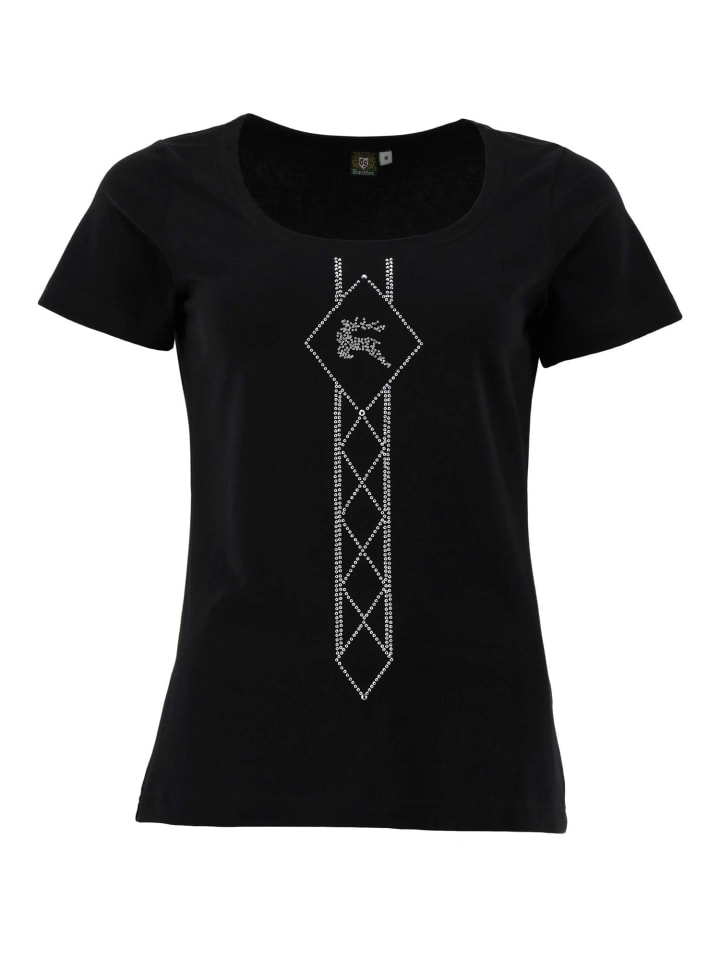 T-Shirt Dularo in schwarz