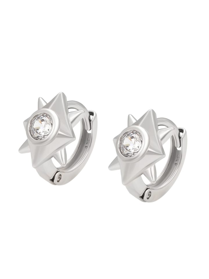 Women Huggie Earrings in Silver