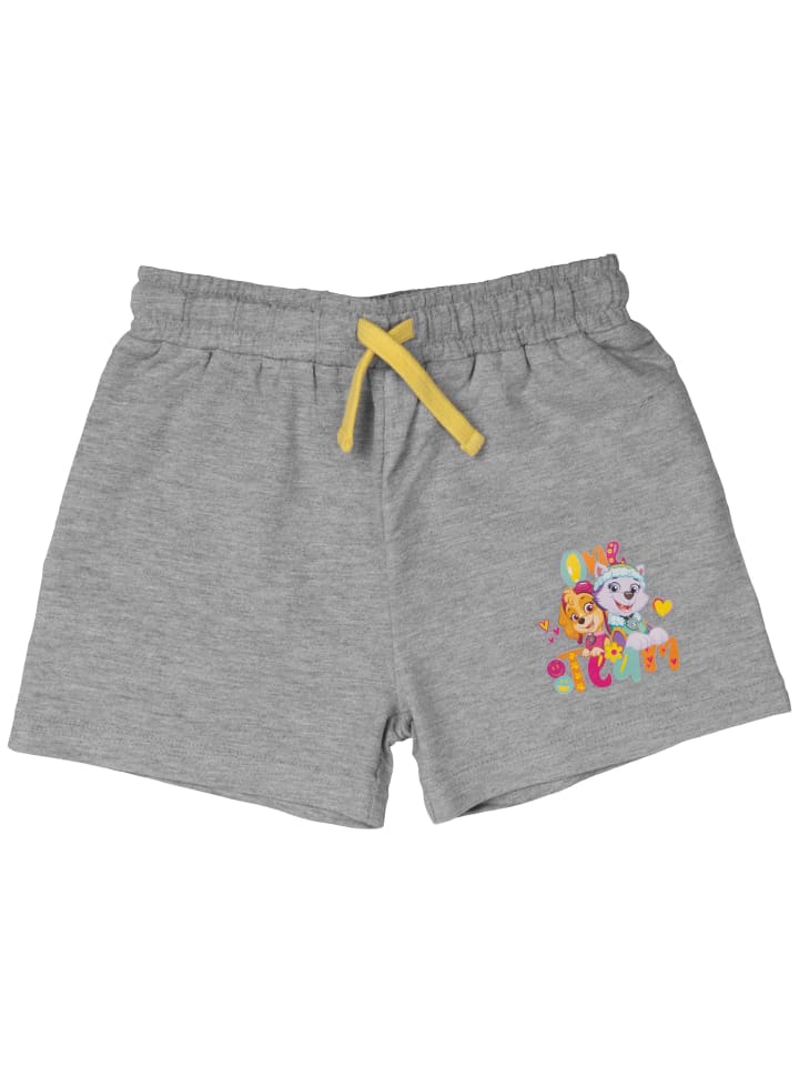 Paw Patrol Shorts Skye und Everest - One Team in grau