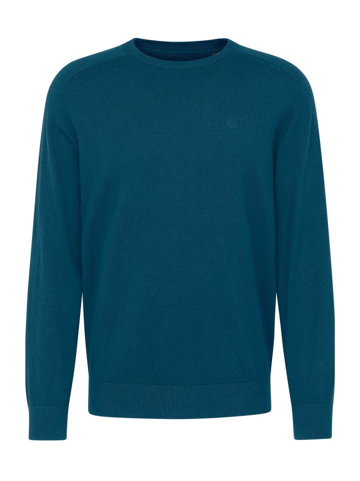Strickpullover Rundhals in petrol