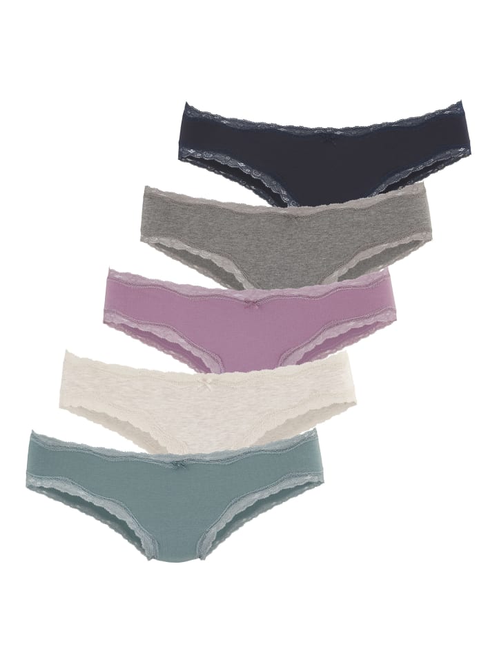 Brasilslip in anthrazit, beige, flieder, eukalyptus, navy