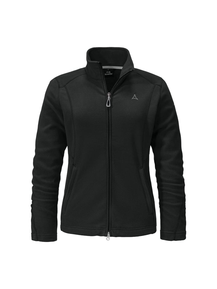 Fleecejacke in schwarz
