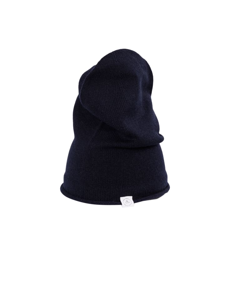 Bio Beanie in Marine Blau