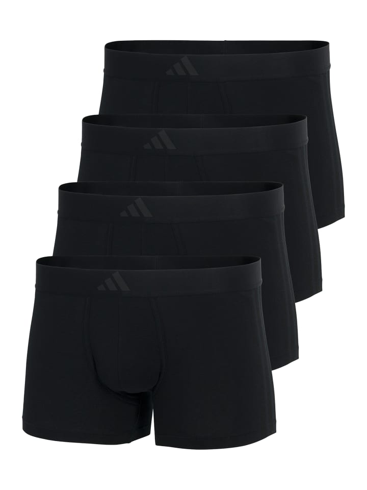 Retro Short / Pant Active Flex Cotton 3 Stripes in Schwarz