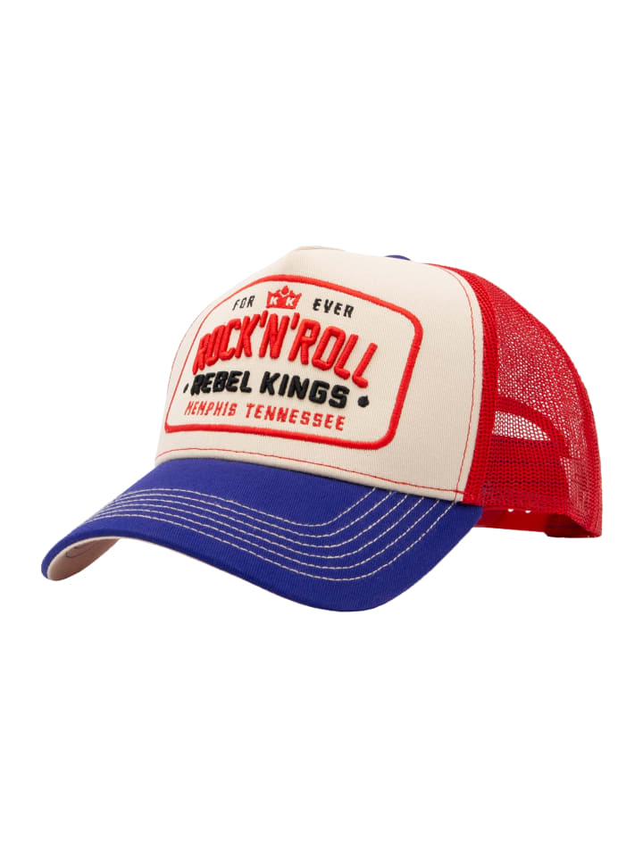 King Kerosin Trucker Cap Forever Rock'n'Roll in beige