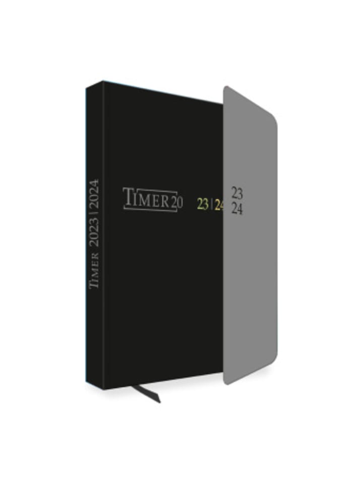 Kalender - Trötsch Schülerkalender mit Klappe Black 23/24
