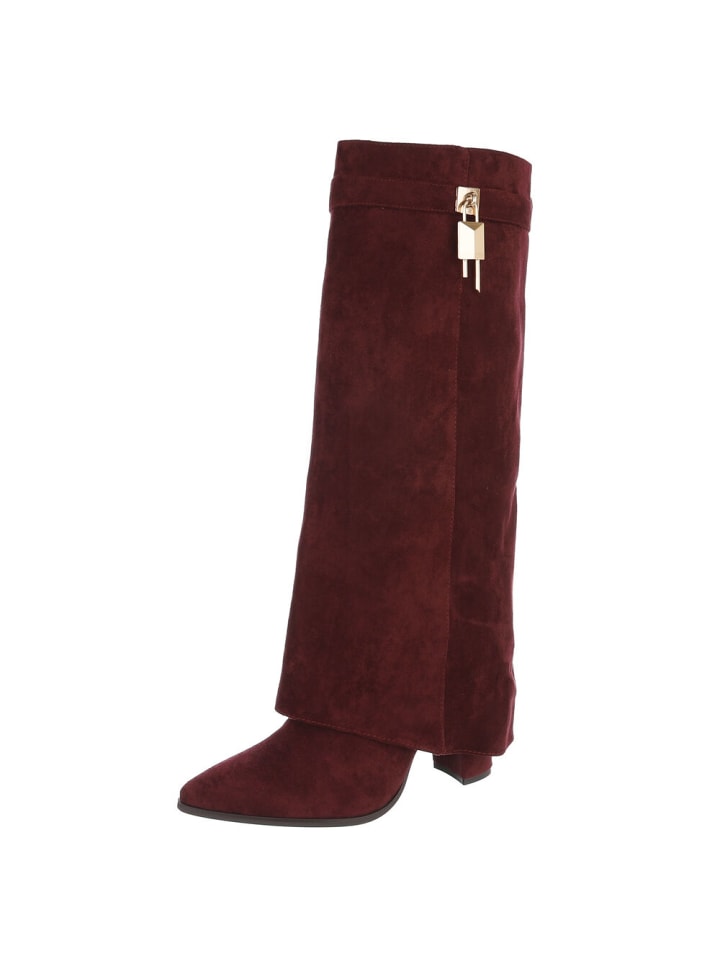High Heel in Weinrot