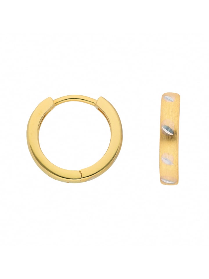 Damen 333 Gold Ohrringe / Creolen in gold
