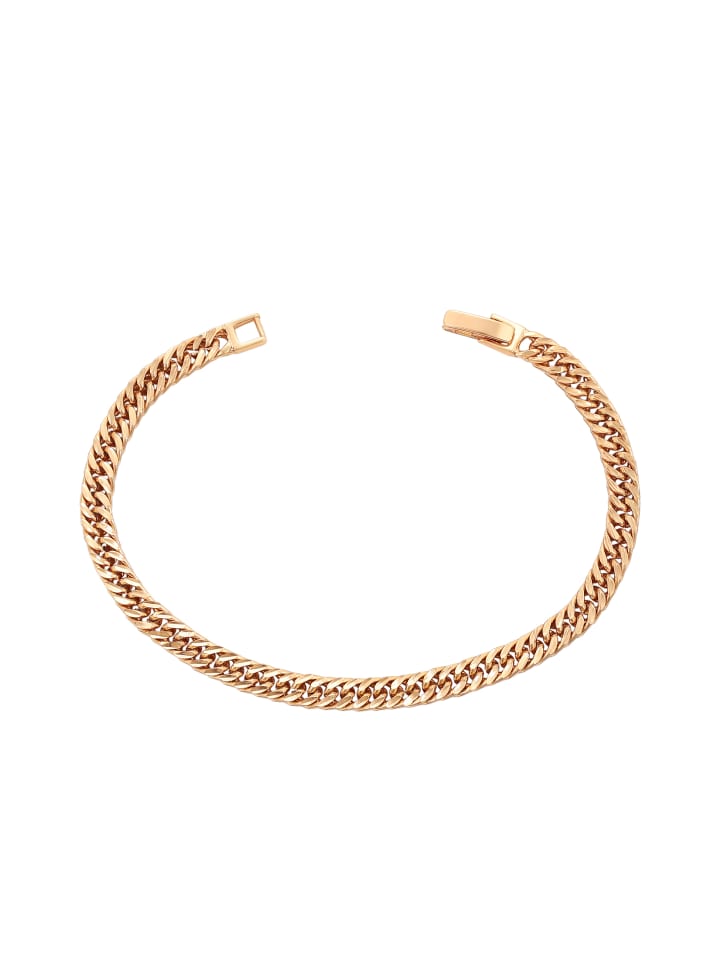 Women Curb Chain Link Bracelet in Rose Gold