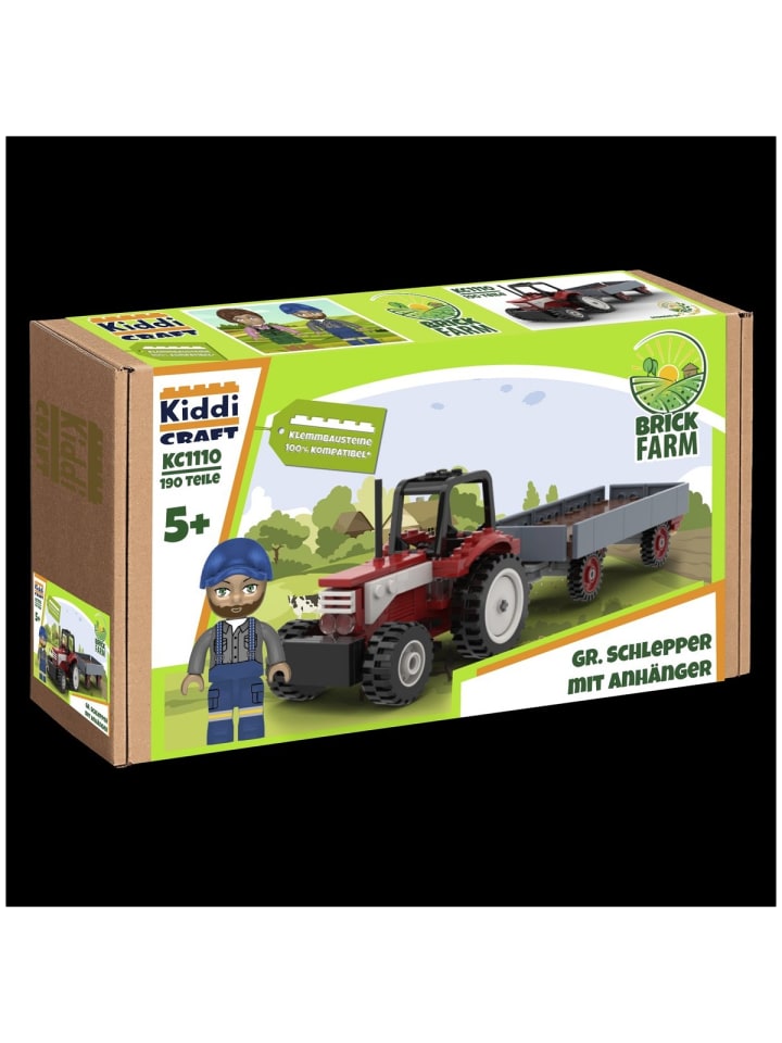 Kiddicraft KC1110 Großer Schlepper mit Anhänger