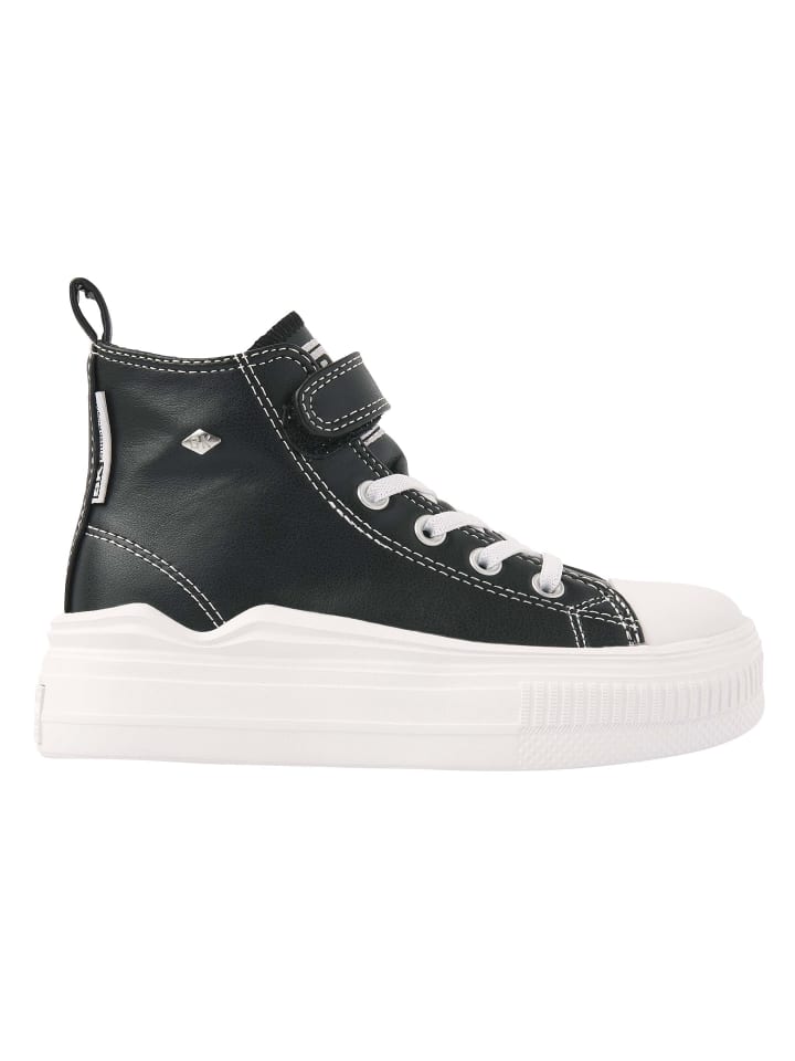 Sneaker Kaya flow mid in schwarz