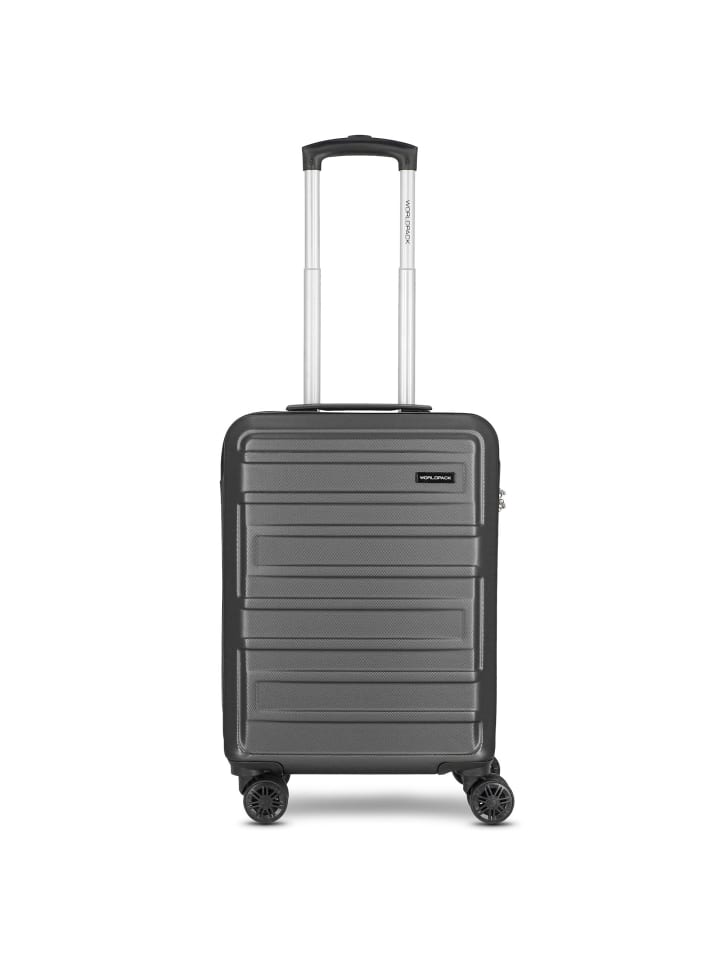 New York 2.0 4 Rollen Kabinentrolley S 55 cm black-metallic