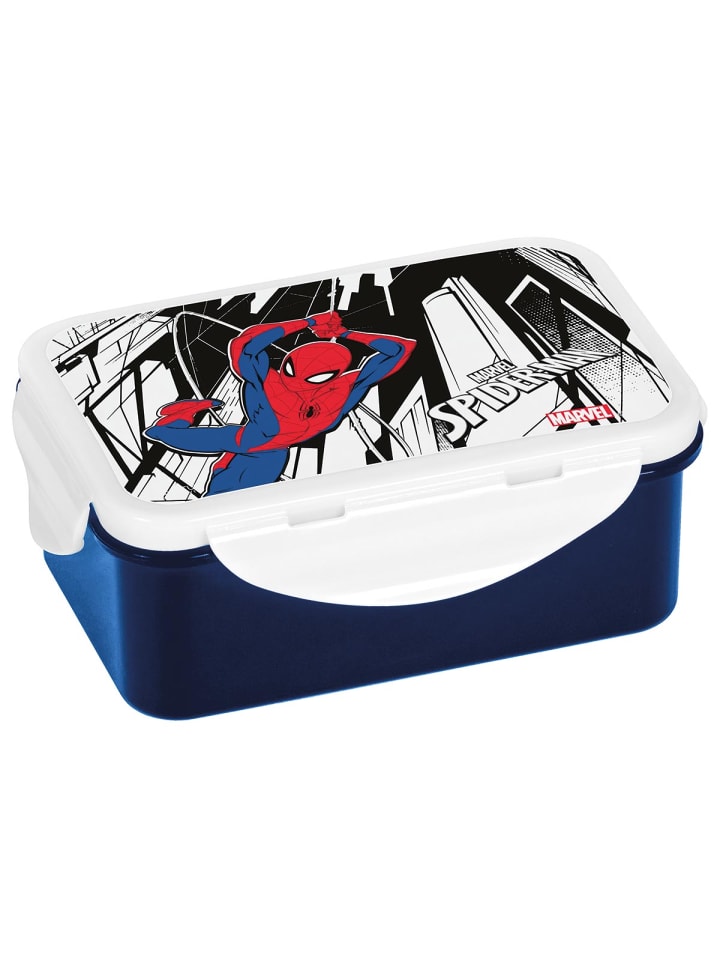 Brotdose Spider-Man in Blau - 16x10,5x6,5cm