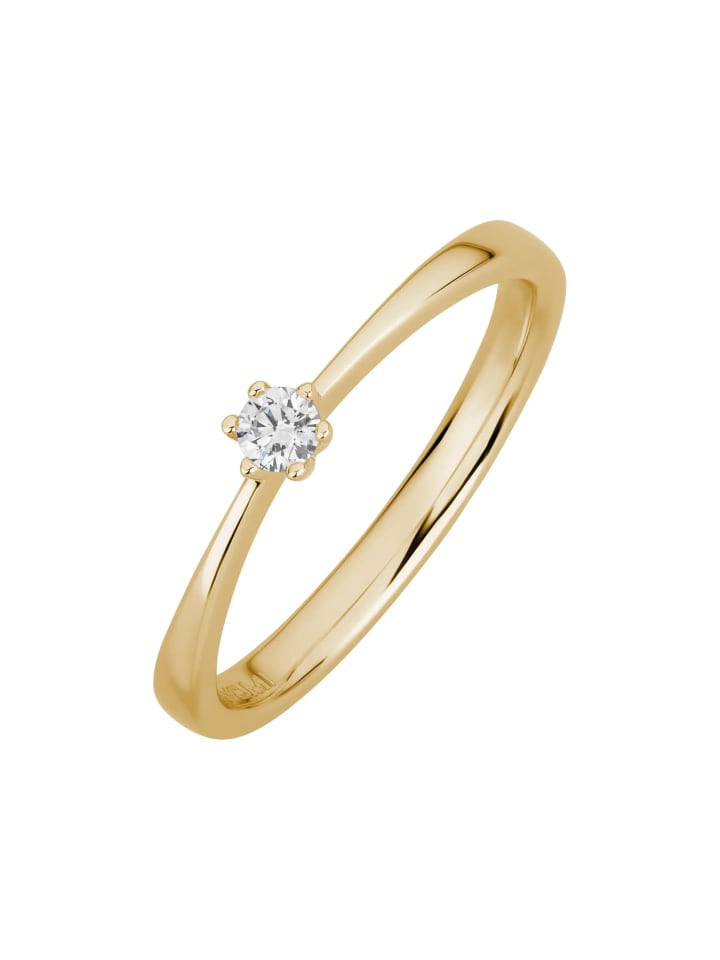 585/- Gold in gelb