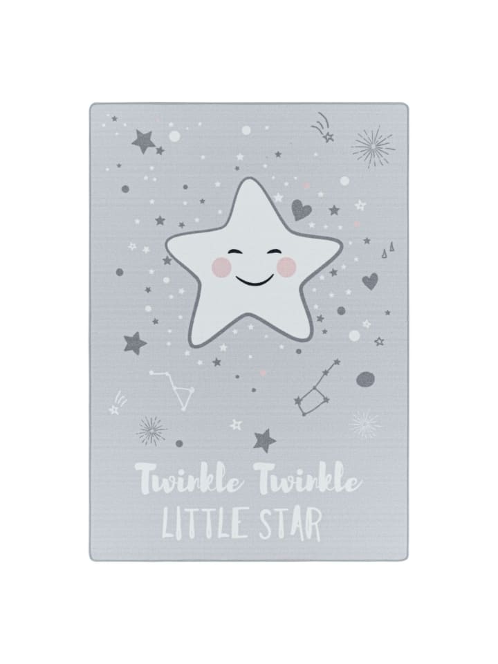Kinder Teppich Paula Grau