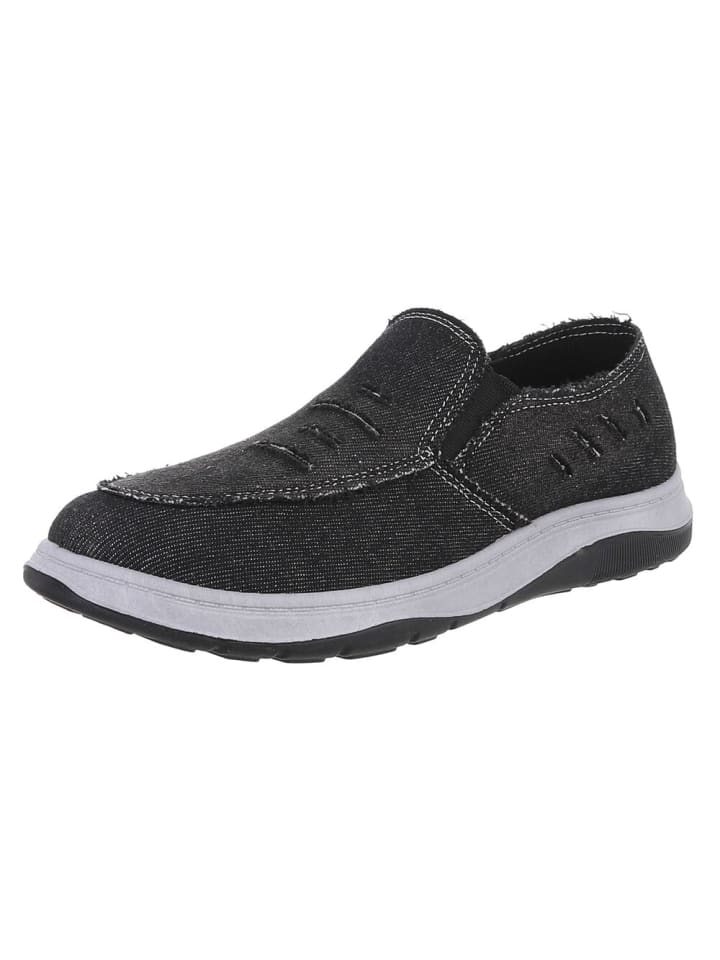 Halbschuh in Schwarz und Grau