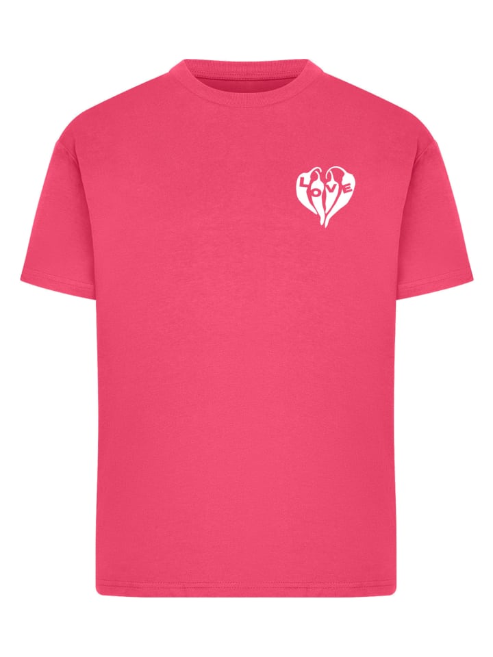 T-Shirt in hibiskuspink