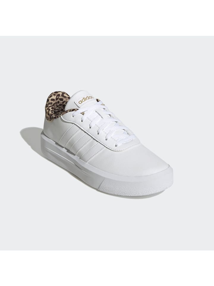 Sneaker COURT PLATFORM in ftwwht/ftwwht/goldmt