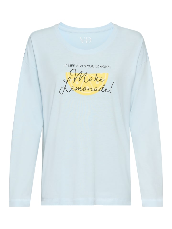 Langarmshirt in blau