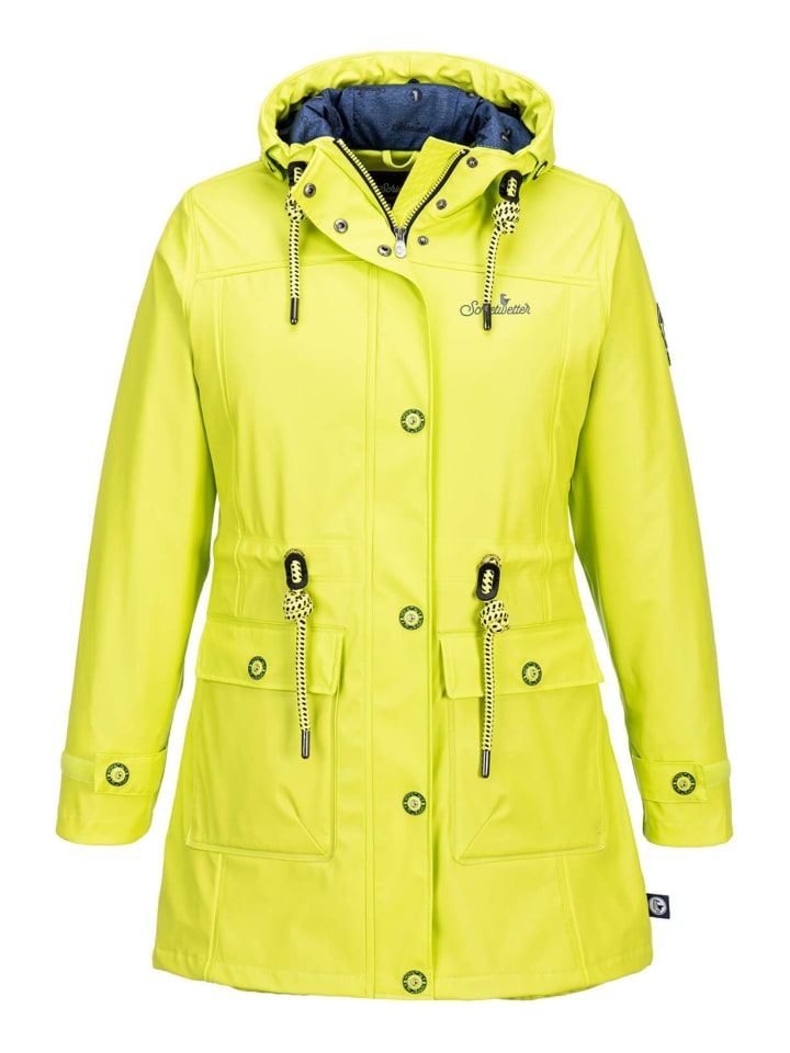 Regenjacke Parka in lime