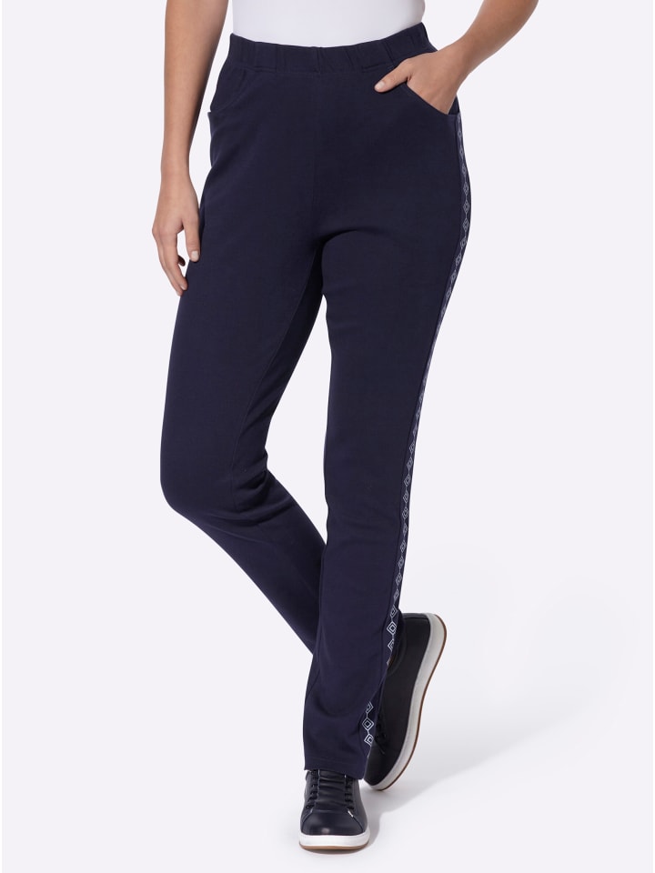 Jersey-Hose in marine