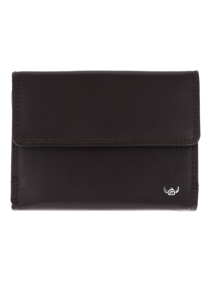 Polo Geldbörse RFID Schutz Leder 12.5 cm dunkelbraun