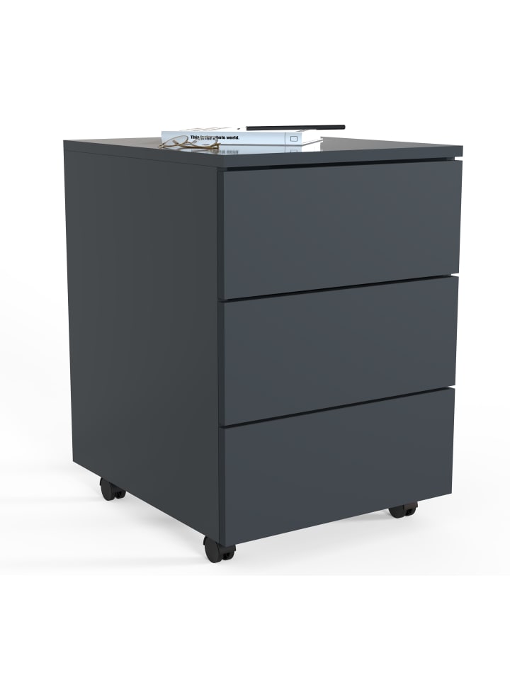 Rollcontainer Beistellcontainer Dalosa 45 cm in Anthrazit