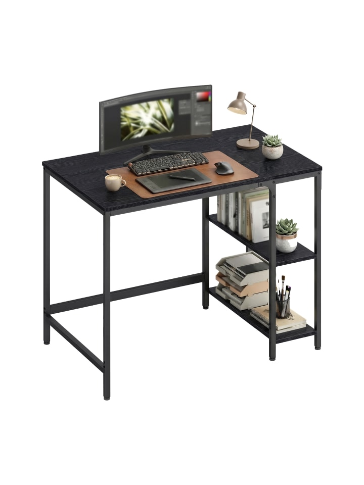 Schreibtisch Barnet in Schwarz - (B)100 x (H)76 x (T)50 cm